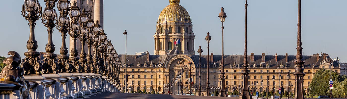 Alexandre III bridge in Paris, France